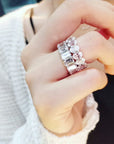Kylie Jenner signature eternity band ring in oval kylie ring diamond