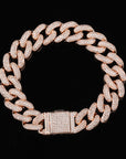 14mm cuban link fully iced micro pave diamond travis scott playboi carti asap rocky ian connor vlone vvs