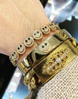 EYEFUNNY smiling face bangle bracelet smiley diamond vvs アイファニー POGGY KIM JONES VIRGIL JBALVIN