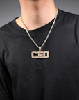 Custom number letter name baguette pendant necklace chain dialmond fully iced instagram famous rapper jewelry hip hop top jewelers