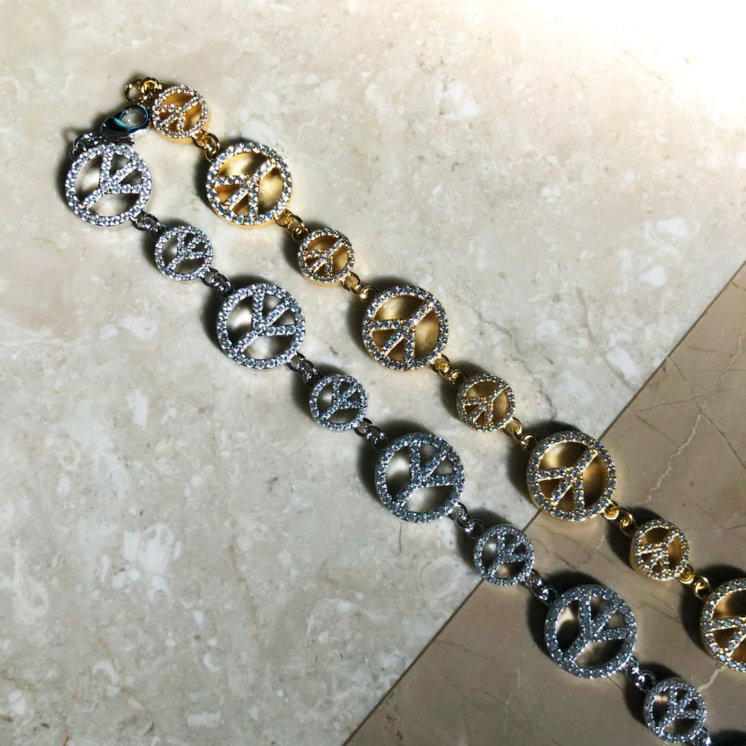 EYEFUNNY アイファニー Diamond safetypin bracelet necklace diamond poggy jbalvin kim jones clot poon