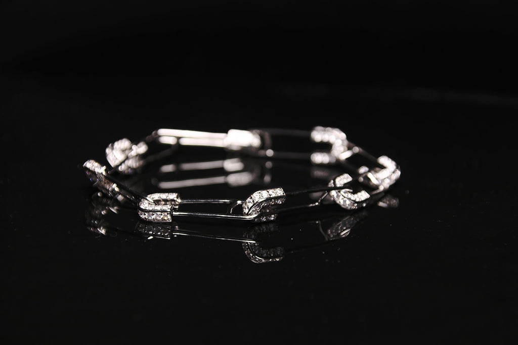 EYEFUNNY アイファニー Diamond safetypin bracelet necklace diamond poggy jbalvin kim jones clot poon