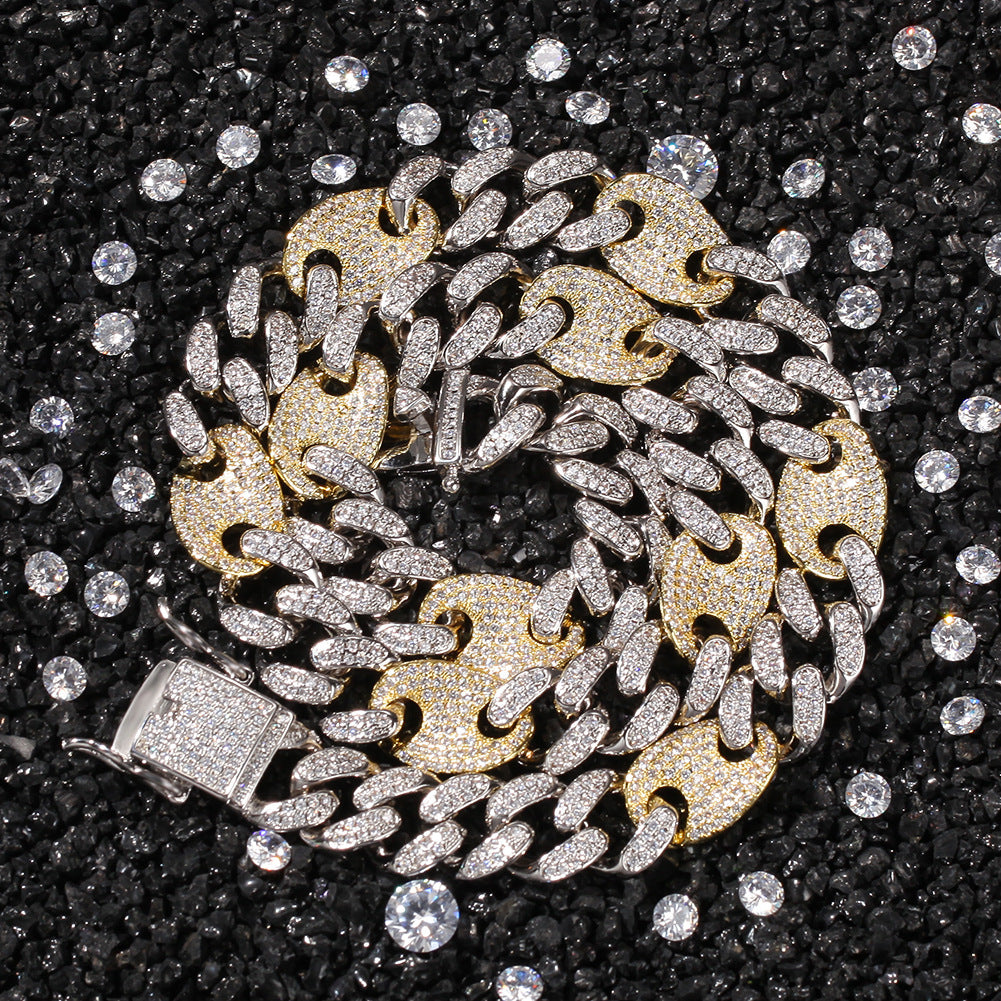 gucci link gg cuban link combo necklace chain diamond gold vvs ifandco shopgld travis scott migos