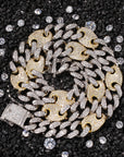 gucci link gg cuban link combo necklace chain diamond gold vvs ifandco shopgld travis scott migos