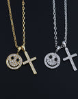 EYEFUNNY smiling face pendant necklace chain diamond vvs アイファニー POGGY KIM JONES VIRGIL JBALVIN