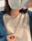 eyefunny smiling face thunder pendant necklace chain diamond jbalvin kim jones clot virgil offwhite