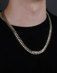 solid special clasp 18mm curb cuban link chain necklace bracelet yellow gold white gold solid silver 925 sterling vermeil