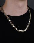 solid special clasp 18mm curb cuban link chain necklace bracelet yellow gold white gold solid silver 925 sterling vermeil