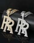 Double RR RoddyRicch diamond pendant & necklace with free matching chain included shopgld ifandco
