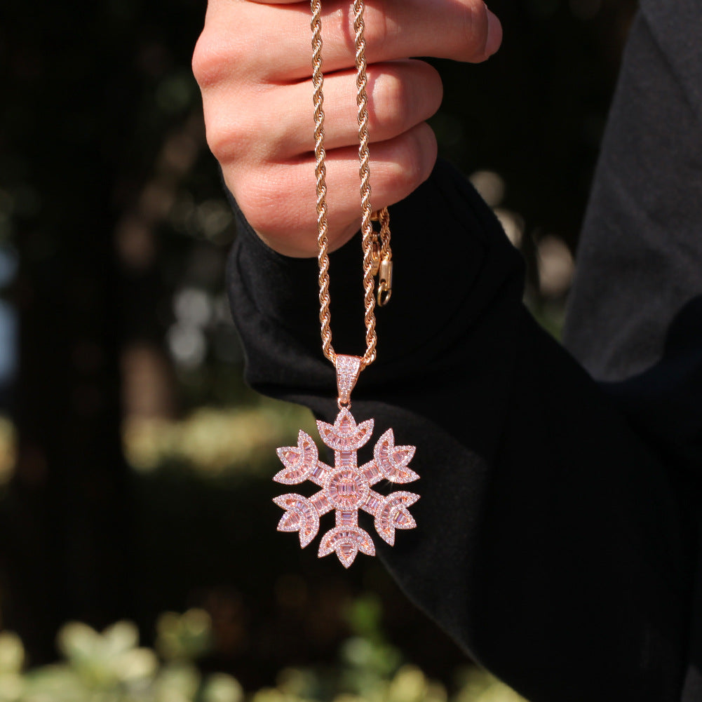Quavo Gifts Saweetie A $75K Iced Snowflake pendant necklace chain free vvs diamond girl my type
