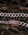 10mm curb cuban link chain necklace vvs diamond kanye west travis scott