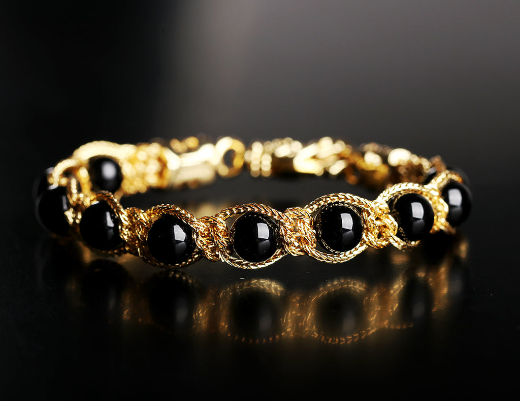 EMANUELE BICOCCHI beaded bracelet yellow gold farfetch ssense