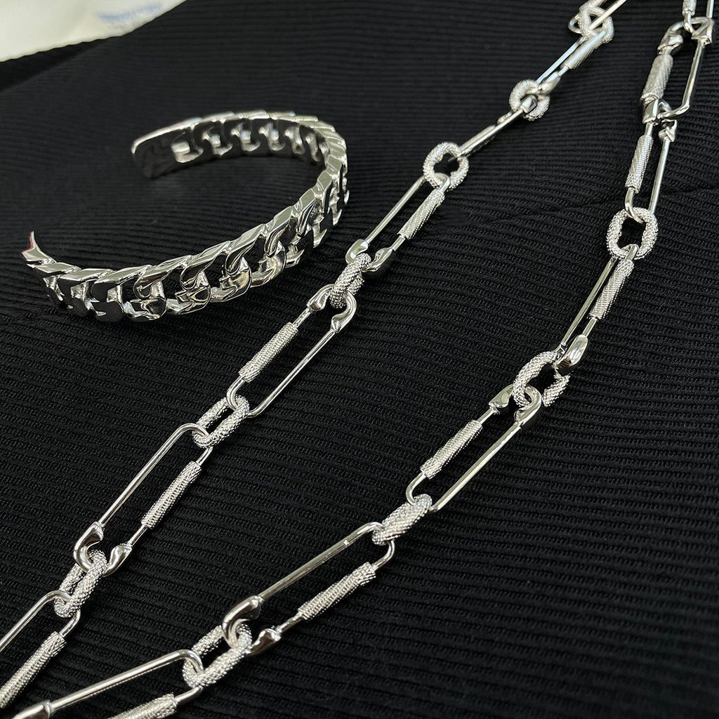 paper clip links jacob & co virgil abloh offwhite alike necklace chain link diamond travis scott silver white gold buy