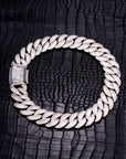 25mm baguette link necklacechain custom clasp white gold diamonds ifandco icebox asaprocky travis scott