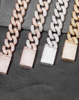 20mm cuban link fully iced micro pave diamond travis scott playboi carti asap rocky ian connor vlone vvs
