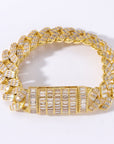 17mm fully iced baguette diamond cuban link necklace chain White Gold yellow gold asap rocky playboi carti lil uzi vert hip hop jewelry custom made
