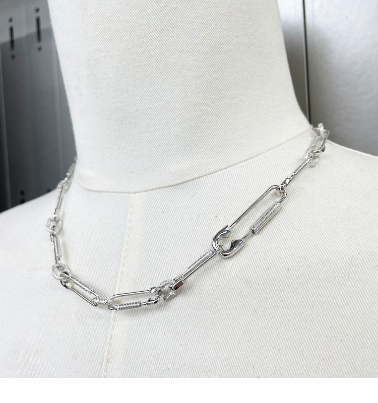paper clip links jacob &amp; co virgil abloh offwhite alike necklace chain link diamond travis scott silver white gold buy