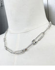 paper clip links jacob & co virgil abloh offwhite alike necklace chain link diamond travis scott silver white gold buy