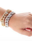 16mm gucci link cuban link combo bracelet custom clasp diamond shopgld gold