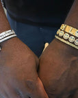 EYEFUNNY smiling face bangle bracelet smiley diamond vvs アイファニー POGGY KIM JONES VIRGIL JBALVIN