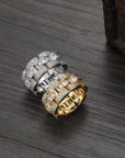 Diamond Presidential Baguette Tapered Men's Ring Rolex style AP