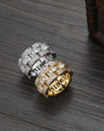 Diamond Presidential Baguette Tapered Men's Ring Rolex style AP