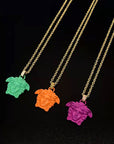 Versace Women's Pink Medusa Pendant Necklace - Lyst Medusa Pendant Necklace Buy Versace Women's Pink Medusa Pendant Necklace. Similar products also available. SALE now on!