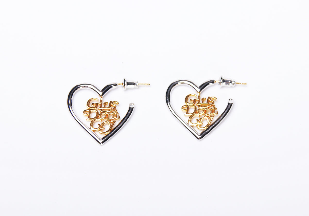 human made girls don't cry nigo bape hoop earrings