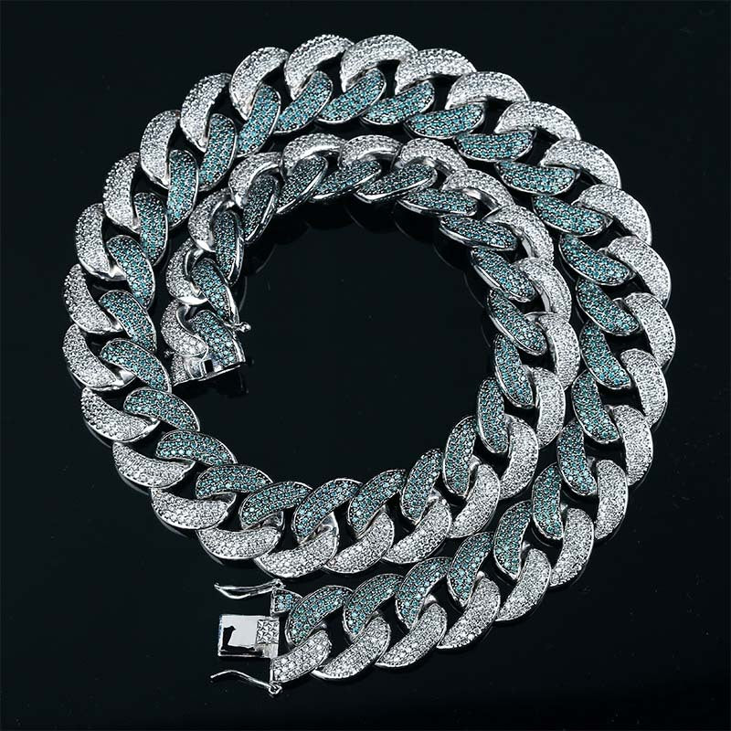 two tone miami cuban link bracelet blueface diamond gold buy travis scott