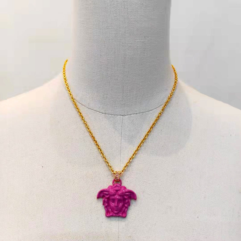 Versace Women's Pink Medusa Pendant Necklace - Lyst Medusa Pendant Necklace Buy Versace Women's Pink Medusa Pendant Necklace. Similar products also available. SALE now on!