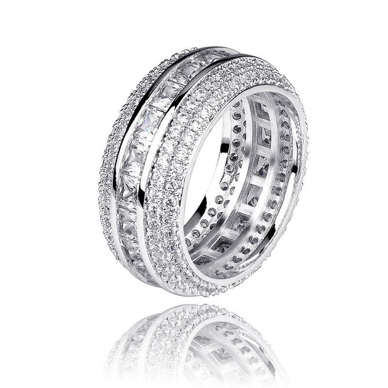 fully iced princess cut eternity ring travis scott lil uzi vert hip hop jewelry shopgld
