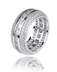 fully iced princess cut eternity ring travis scott lil uzi vert hip hop jewelry shopgld