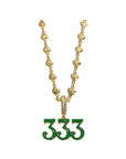 buy enamel green bottega veneta 333 pendant necklace chain netaporter farfetch luxury designer jewelry custom high fashion 