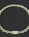 Vintage 13mm C de Cartier double CC baguette necklace cuban link chain interlaced diamond necklace rapper trap music playboi carti 