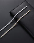 4mm tennis link silver white gold diamond necklace short diamond necklace choker White Gold kylie jenner kardashians fashion nova shein