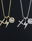 EYEFUNNY smiling face pendant necklace chain diamond vvs アイファニー POGGY KIM JONES VIRGIL JBALVIN