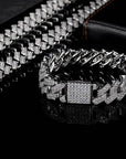 20mm curb cuban link three row highest quality gold diamond vvs ifandco icebox on lil uzi vert playvboi carti