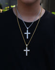 Princess cut cross pendant & necklace with free matching chain playboi carti vlone 