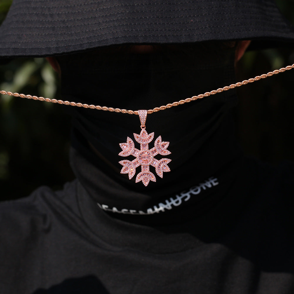 Quavo Gifts Saweetie A $75K Iced Snowflake pendant necklace chain free vvs diamond girl my type