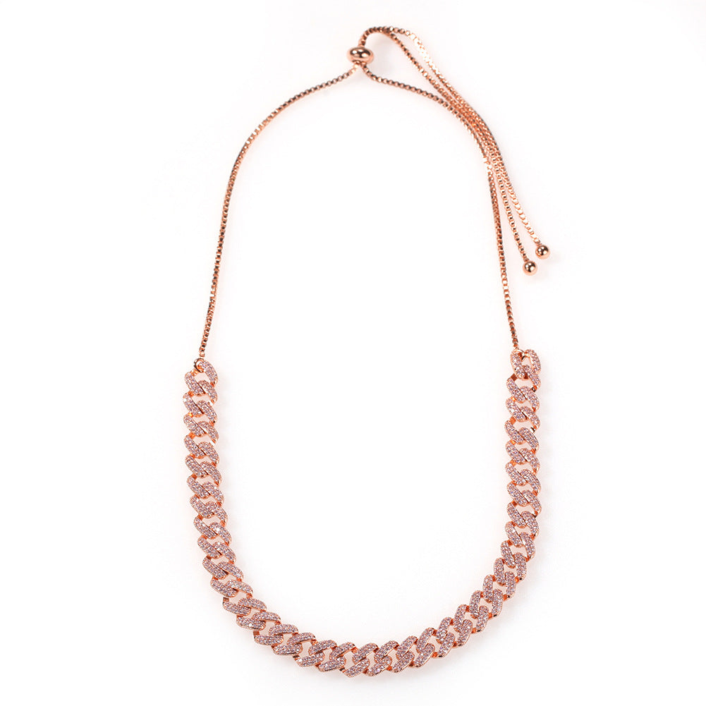 9mm cuban link chain adjustable female cardi b kylie jenner vvs diamond ifandco luxury handbag jewellery