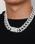 iced encrusted cobra buckle cuban links chain necklace ALYX hero ASAP ROCKY KANYE WEST KID CUDI TRAVIS SCOTT