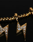 Farfetch Eyefunny diamond thunderbolt thunder pendant choker necklace nigo poppy kim jones 
