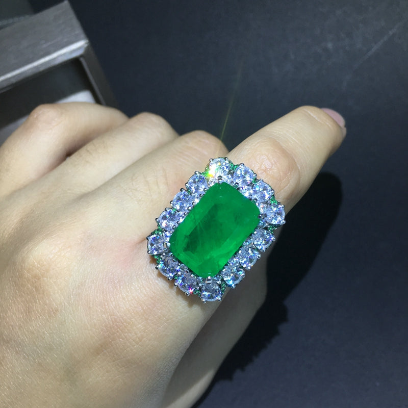 Zambian Emerald Cut Ring engagement rare vvs jeweler diamond tyler the creator playboi carti 