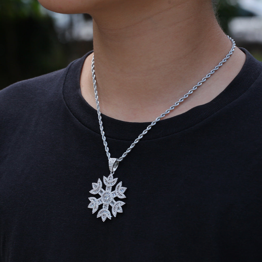Quavo Gifts Saweetie A $75K Iced Snowflake pendant necklace chain free vvs diamond girl my type