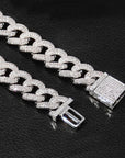 14mm cuban link fully iced micro pave diamond travis scott playboi carti asap rocky ian connor vlone vvs