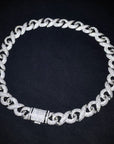 15mm Infinity cuban link necklace chain diamond ifandco shopgld hip hop jewelry celebrity jewelers diamond yellow gold gold price