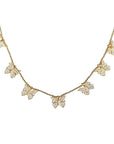 Farfetch Eyefunny diamond butterfly pendant choker necklace 