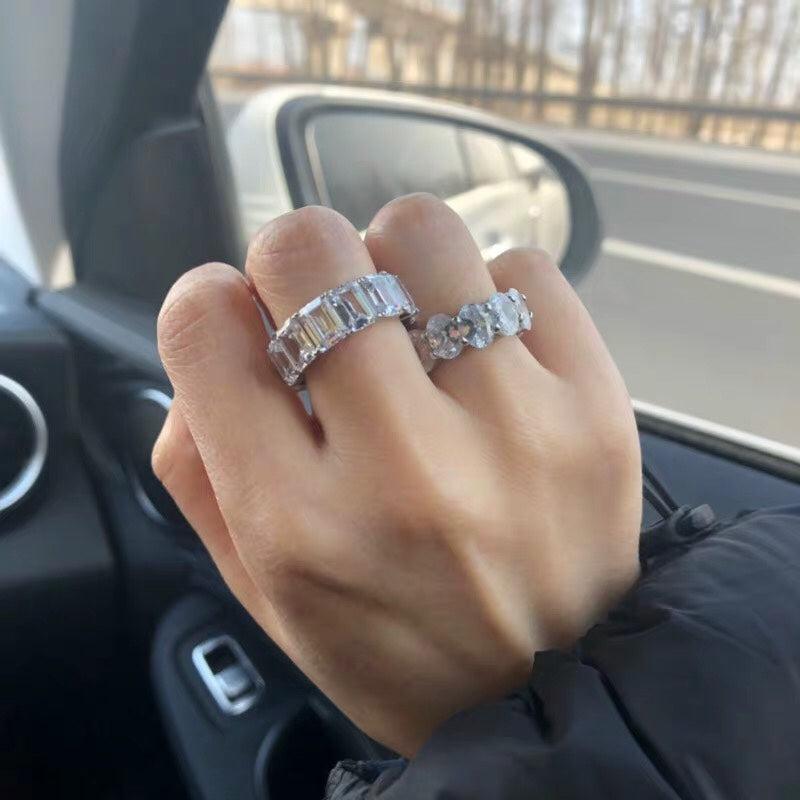 Kylie Jenner signature eternity band ring in oval kylie ring diamond