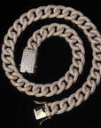 15mm cuban link fully iced micro pave diamond travis scott playboi carti asap rocky ian connor vlone vvs
