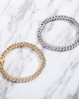 9mm cuban link chain bracelet ankle chain diamond white gold female jewelry fine jewelers farfetch